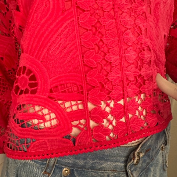 Pink Lace Women's Top - Picture 12 of 13